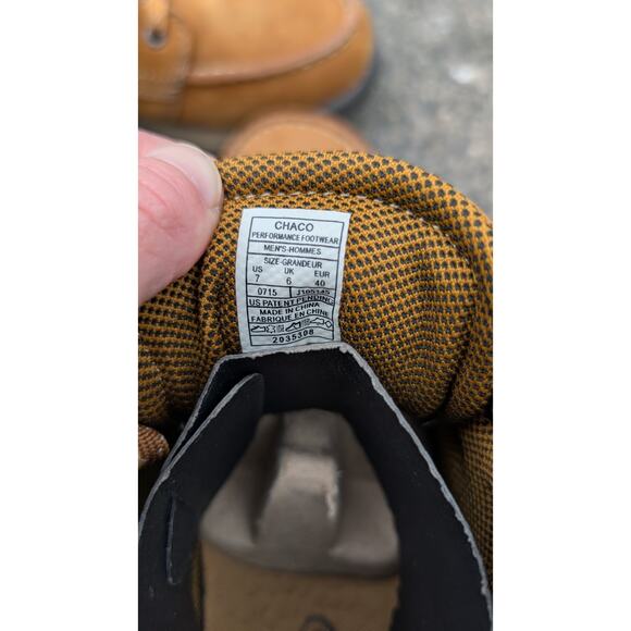 Chaco Jaeger Mens Chukka Boot Sz 7 Leather Full Grain Sneaker Hiking Performance - Picture 4 of 9